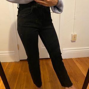 Black Zara straight leg jeans